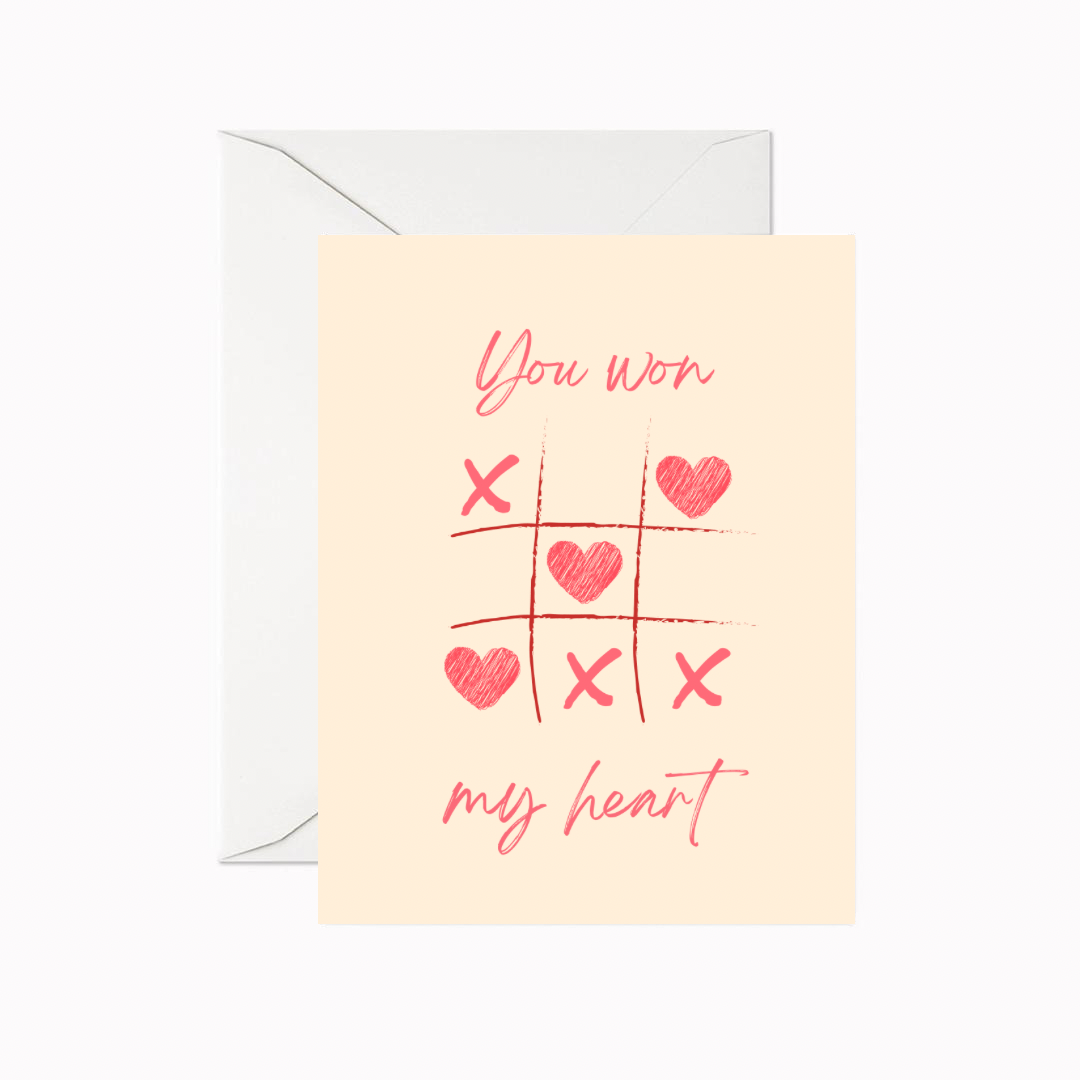 Won my Heart Greeting Card