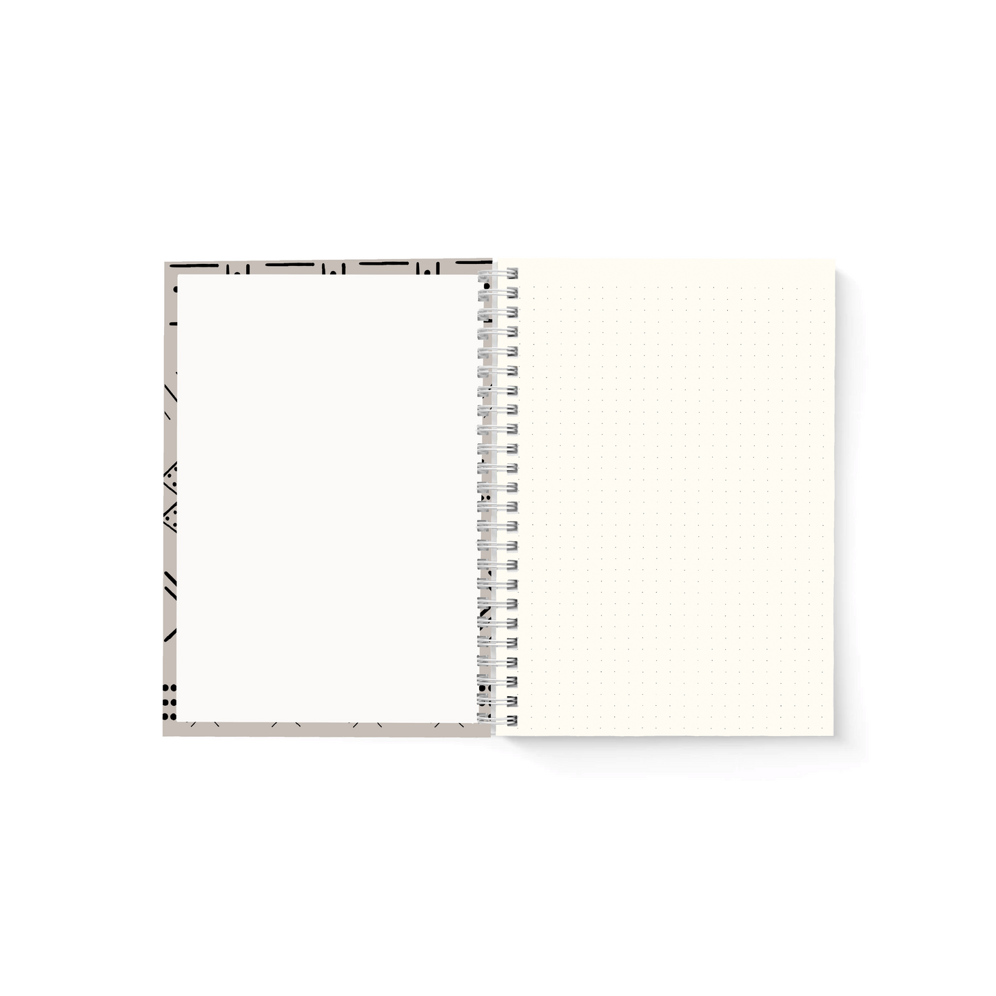 Safari Gray Dot Grid Journal