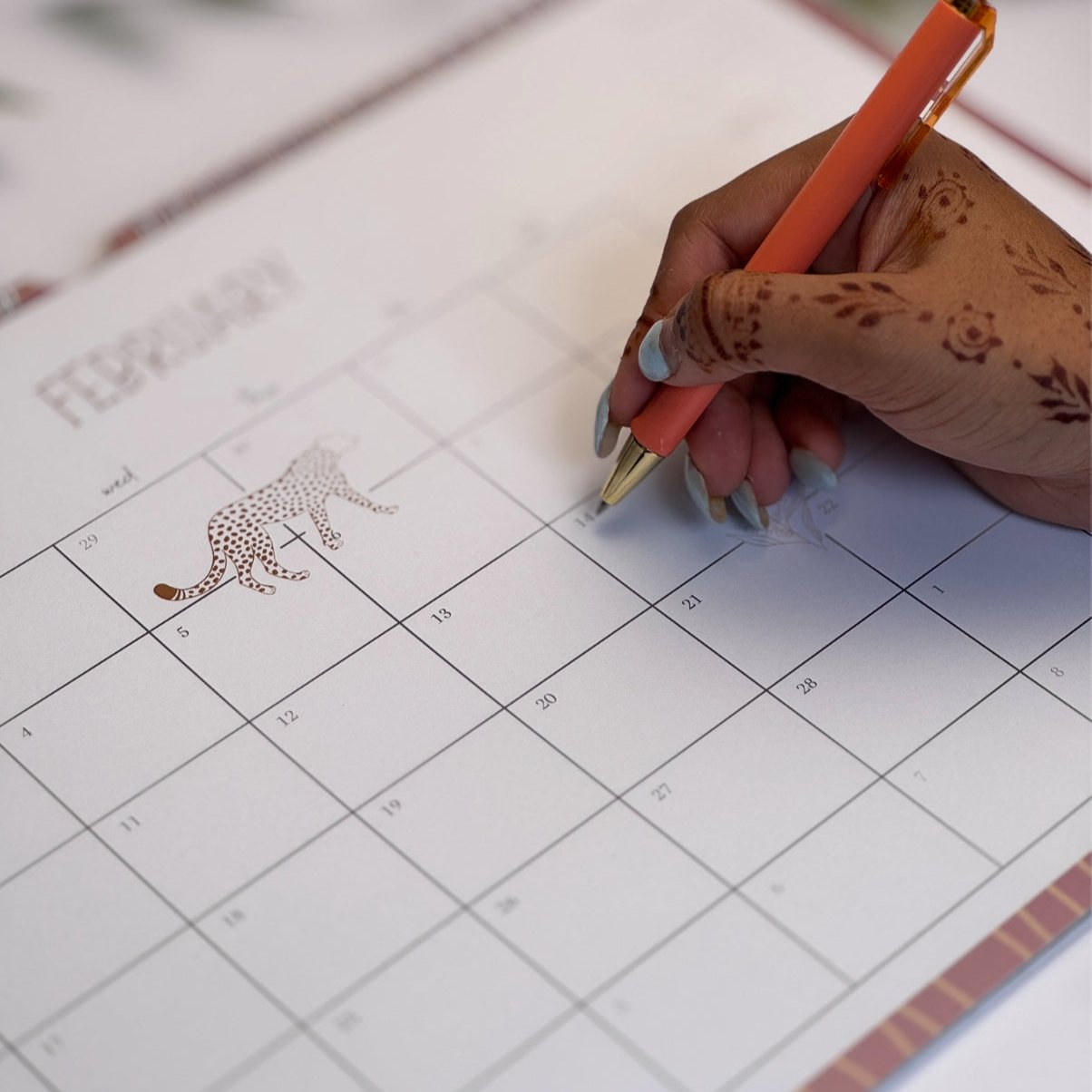 Calendrier des rendez-vous tribaux (paysage)