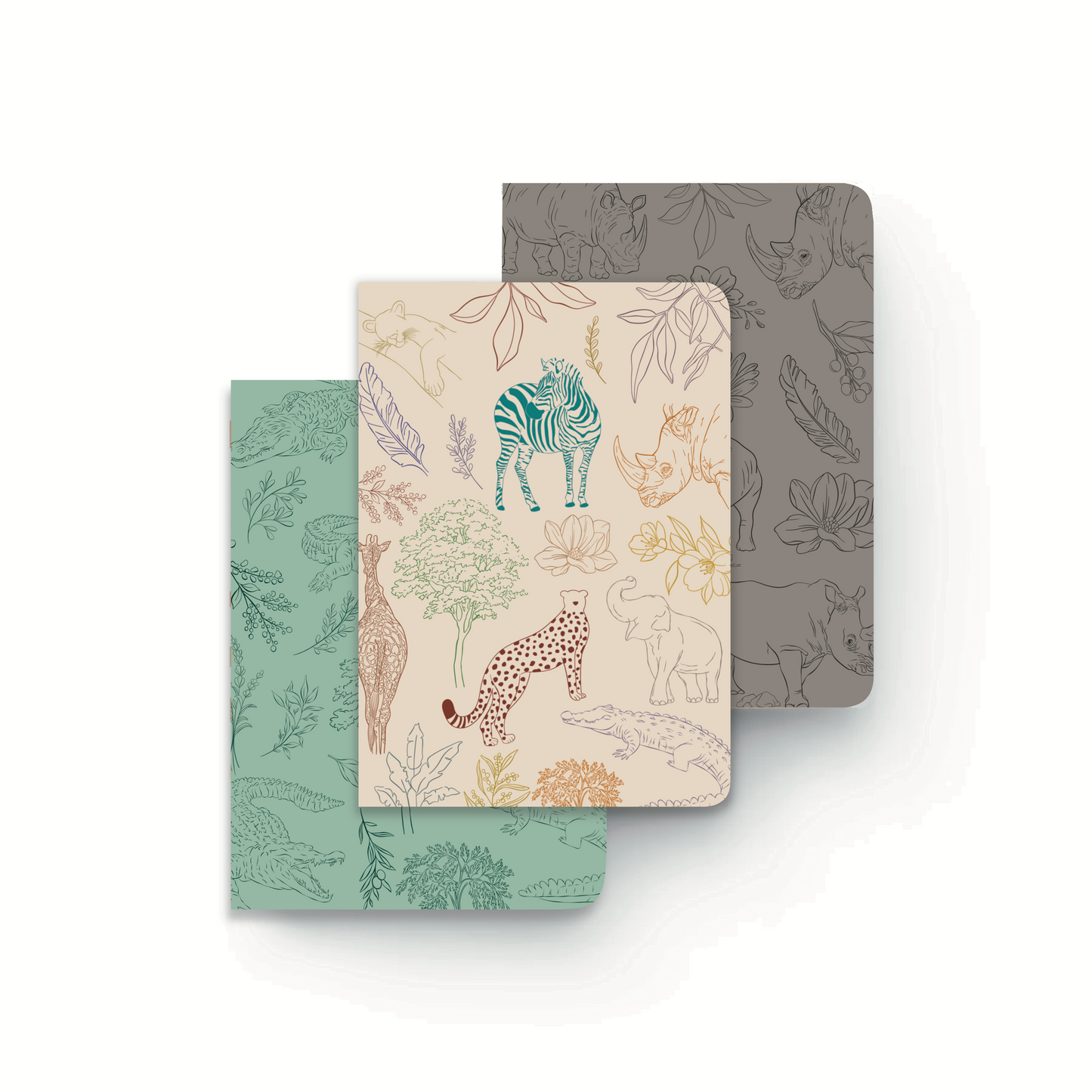 Safari Pocket Sketchbook Trio