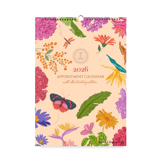 2026 Floral Appointment Wall Calendar