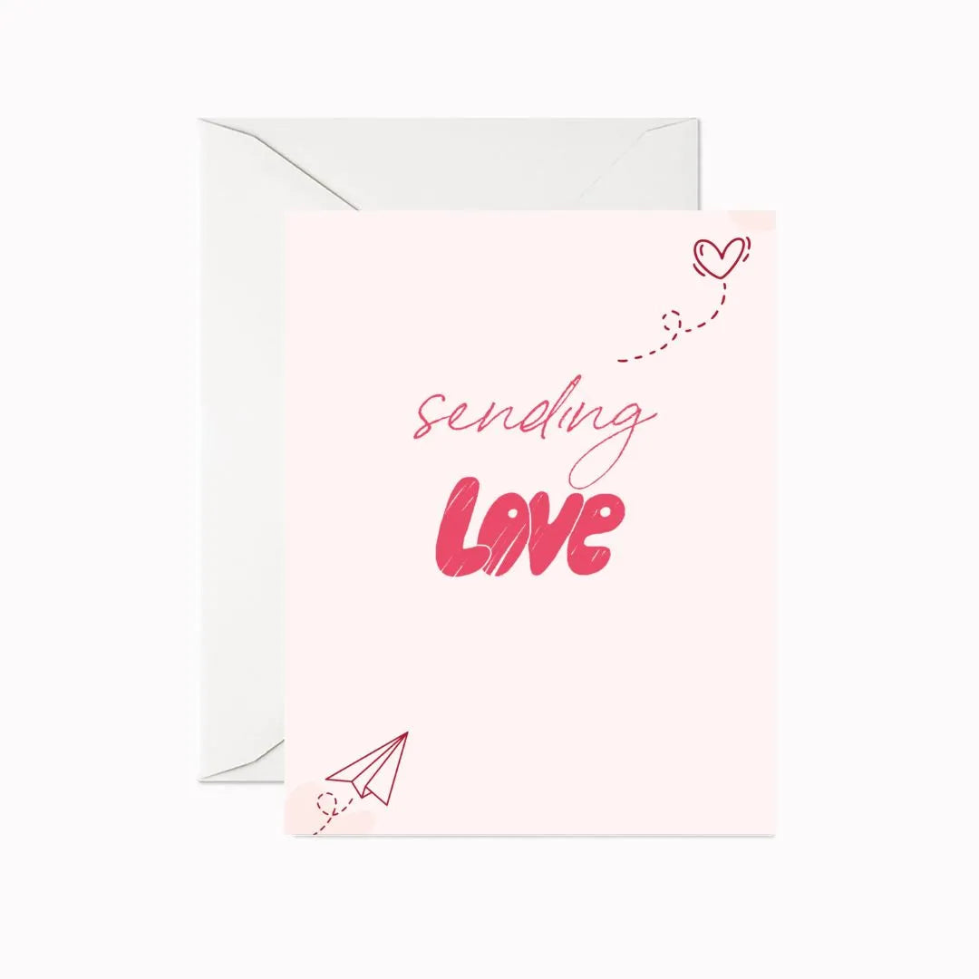 Sending Love Greeting Card