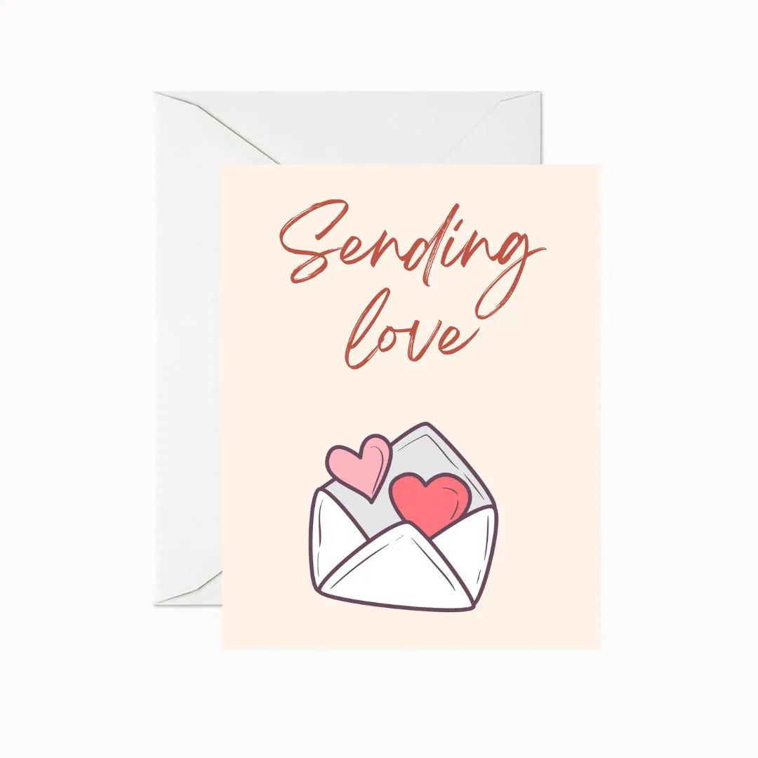 Sending Love Greeting Card