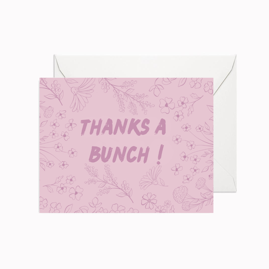 Thanks a Bunch Greeting Card