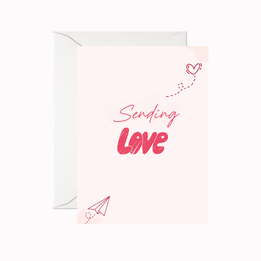 Sending Love Greeting Card