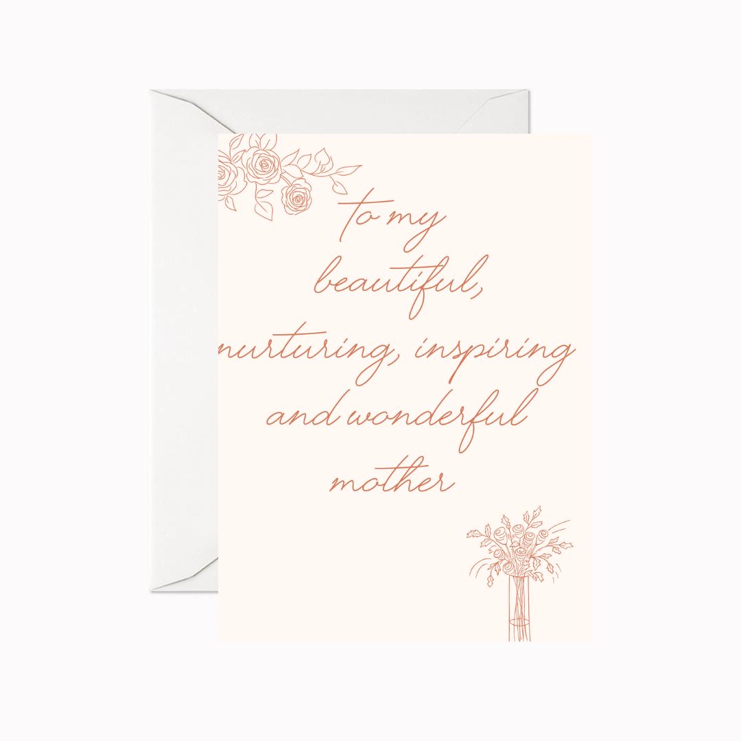 Beautiful Mom Greeting Card