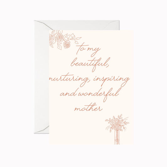 Beautiful Mom Greeting Card