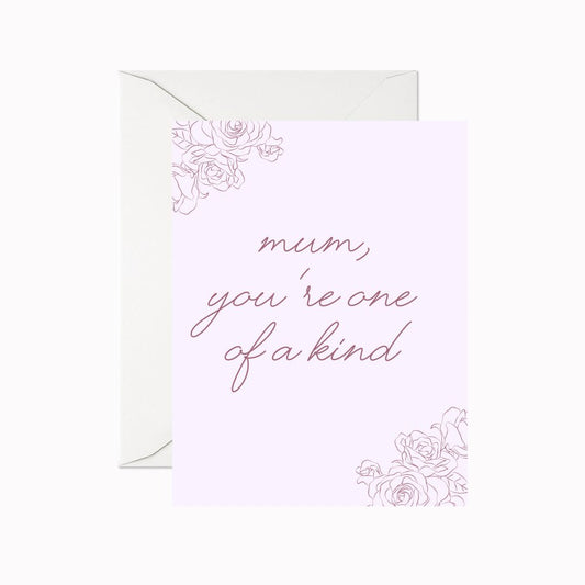 One of a Kind Mom Greeting Card
