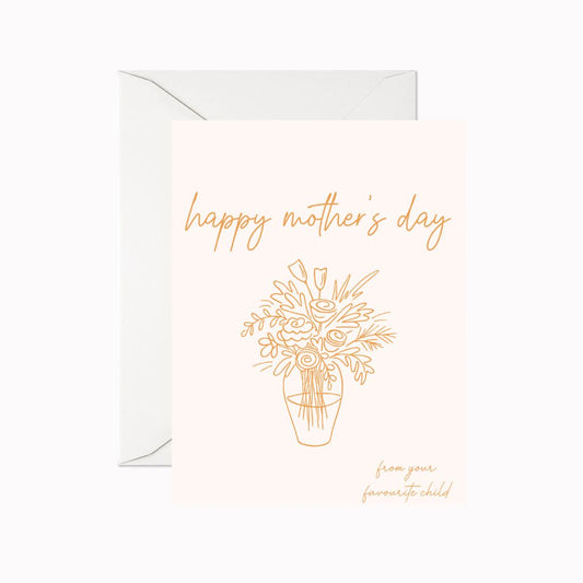 Mothers’ Day Greeting Card (Creme)