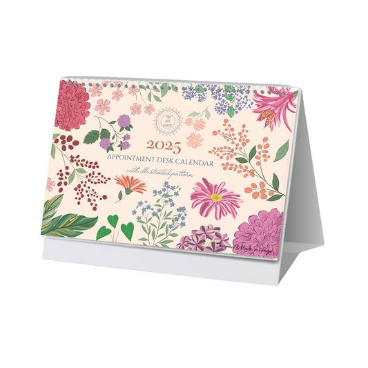 2025 Botanical Appointment Desk Calendar