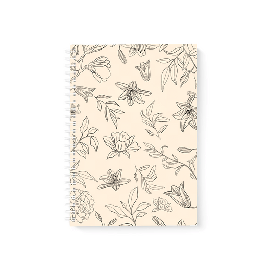 Blossom Dot Grid Journal - Cream