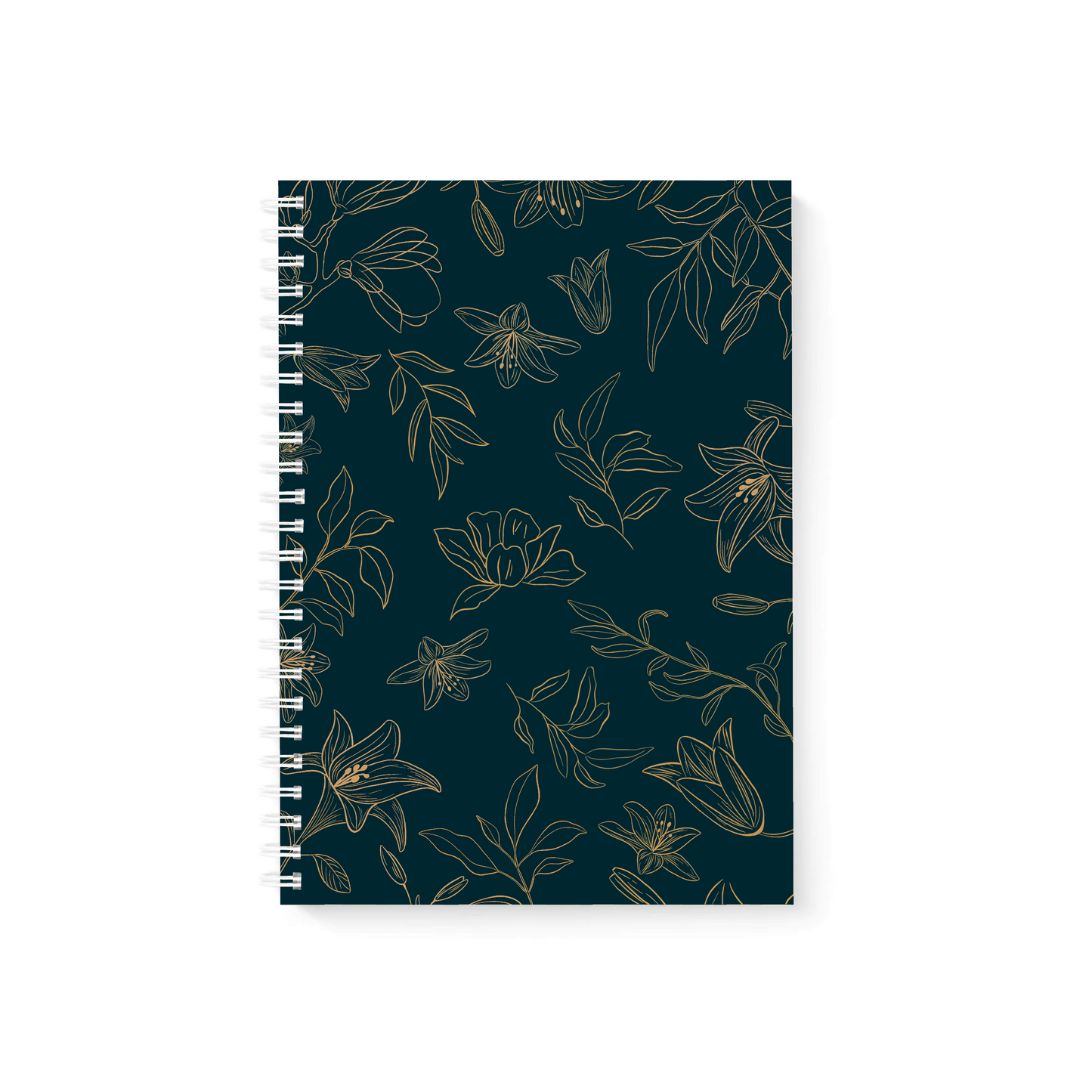 Blossom Lined Journal (Navy)