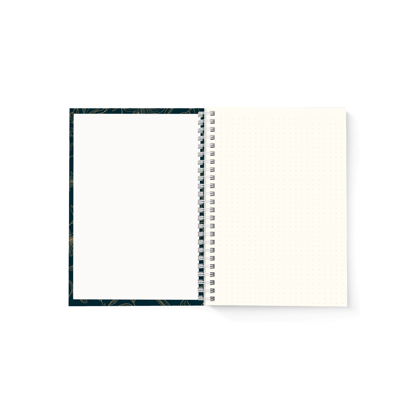 Blossom Dot Grid Journal (Navy)