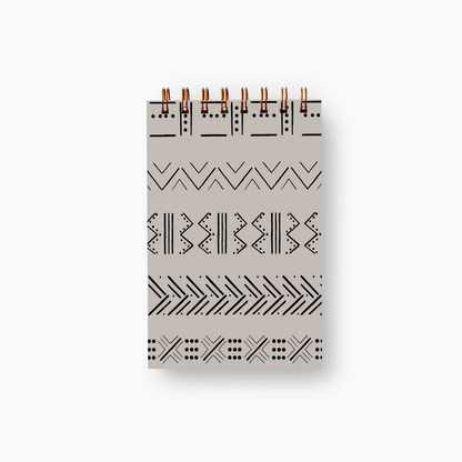 Safari mini notebook in gray with wildlife illustrated cover — The Art Carte Kenya