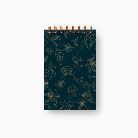 Blossom Mini Notebook - Navy