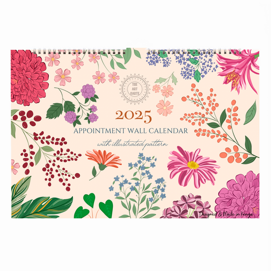 2025 Botanical Appointment Wall Calendar