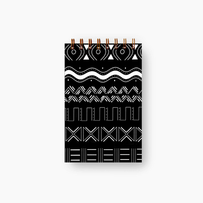 Noir mini notebook with bold illustrated cover — The Art Carte Kenya
