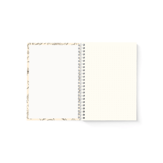 Blossom Dot Grid Journal - Cream