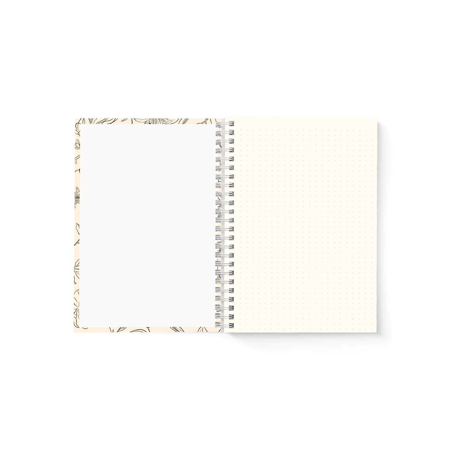 Blossom Dot Grid Journal (Creme)