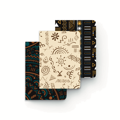 Mansa pocket sketchbook trio with illustrated covers — The Art Carte