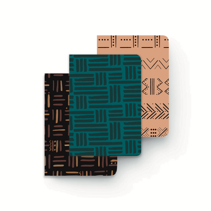 Mila pocket sketchbook trio with cultural illustrated covers — The Art Carte