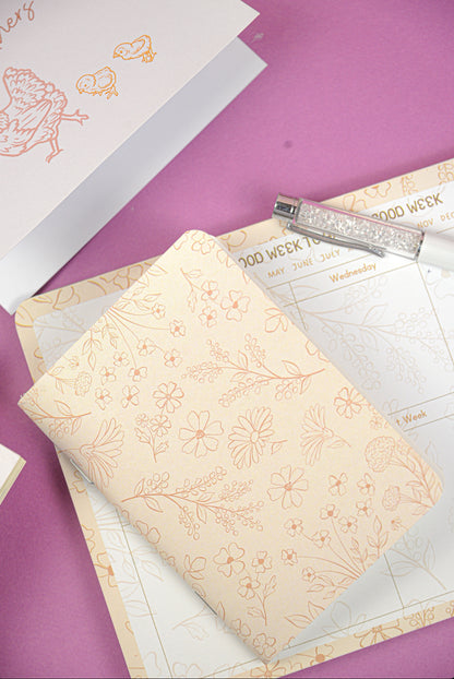 Flora pocket sketchbook trio stacked side view — The Art Carte