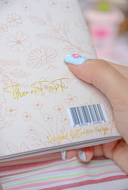 Flora pocket sketchbook trio detail showing illustrated cover pattern — The Art Carte