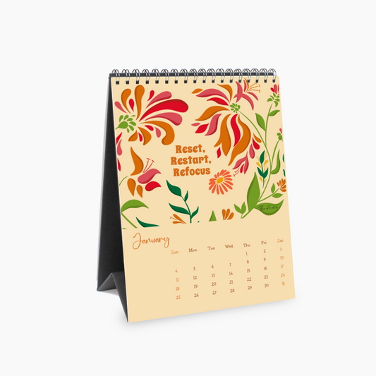2026 Botanical Desk Art Calendar