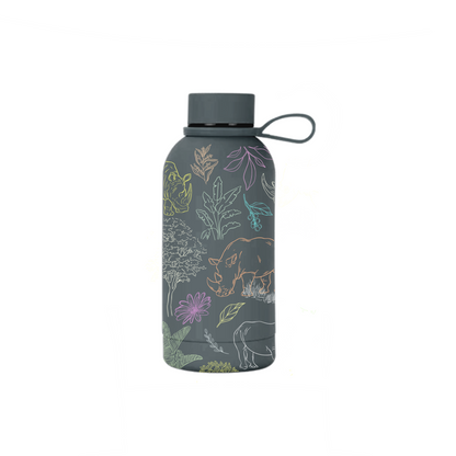 Kifaru insulated mini bottle angled view showing lid and body — The Art Carte