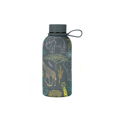 Savannah insulated mini bottle angled view showing lid and body — The Art Carte
