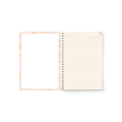 Flamboyance lined journal open showing lined pages — The Art Carte