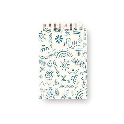 Dinkra mini notebook with African cultural pattern illustrated cover — The Art Carte Kenya