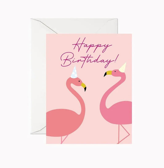 Flamingo Birthday Greeting Card