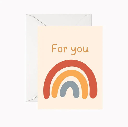 For You Rainbow Greeting Card
