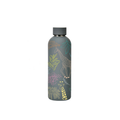 Twiga insulated bottle with giraffe illustration — The Art Carte Kenya