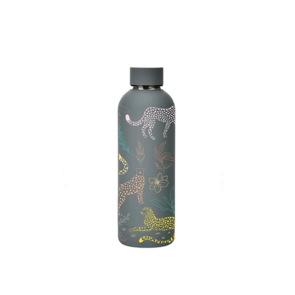 Chui insulated bottle with leopard-spot illustration — The Art Carte Kenya